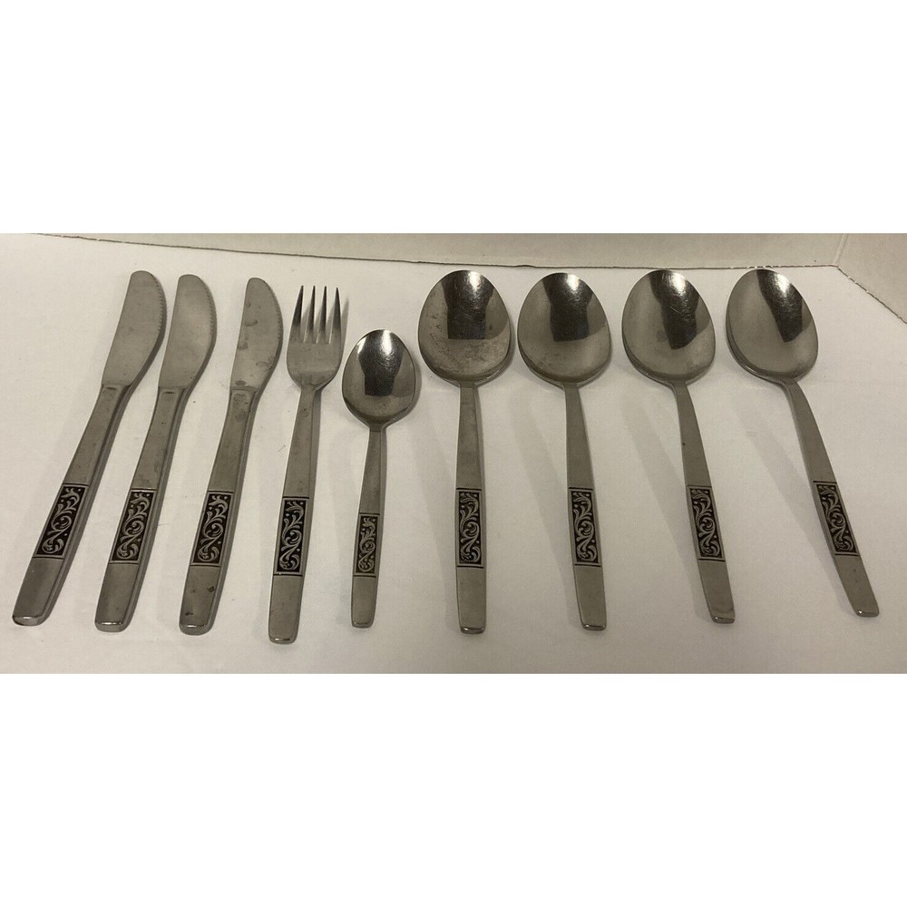 ROYAL DAMASK Amefa Stainless Flatware  Holland Dinnerware 9 Replacement Pieces